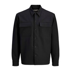 Jack And Jones Mens Commute Solid Long-Sleeved Shirt / Black